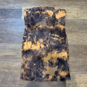 SHEIN tie dye strapless dress